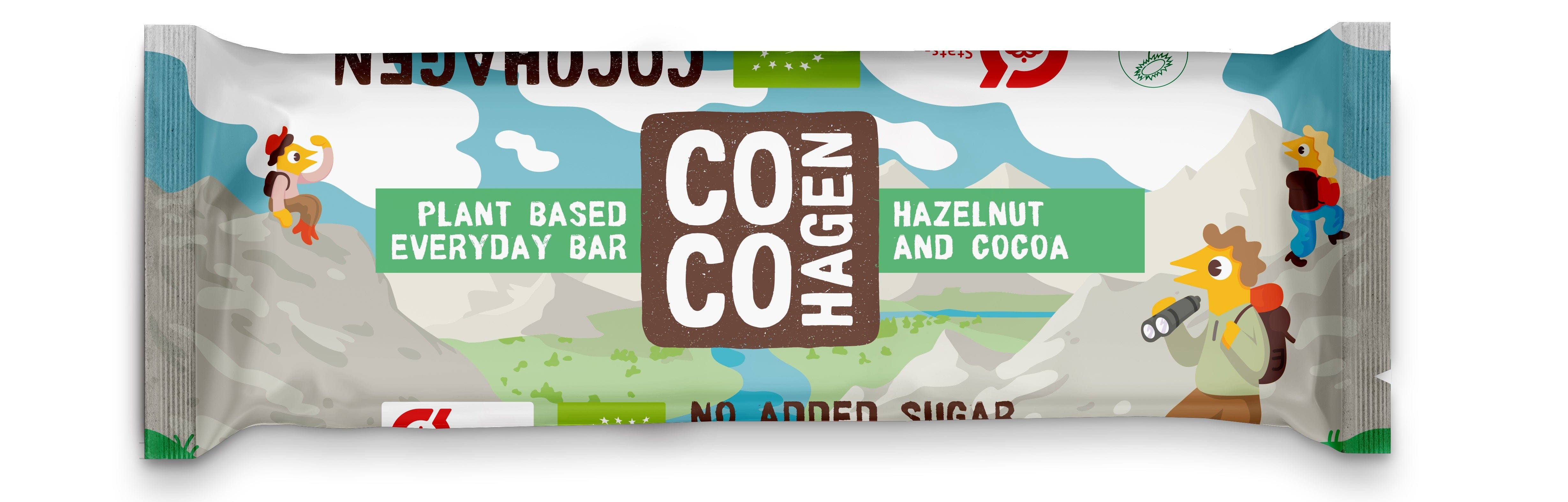 Cocohagen Everyday Bar: Hazelnut and Cocoa  x 20 stk - økologisk.